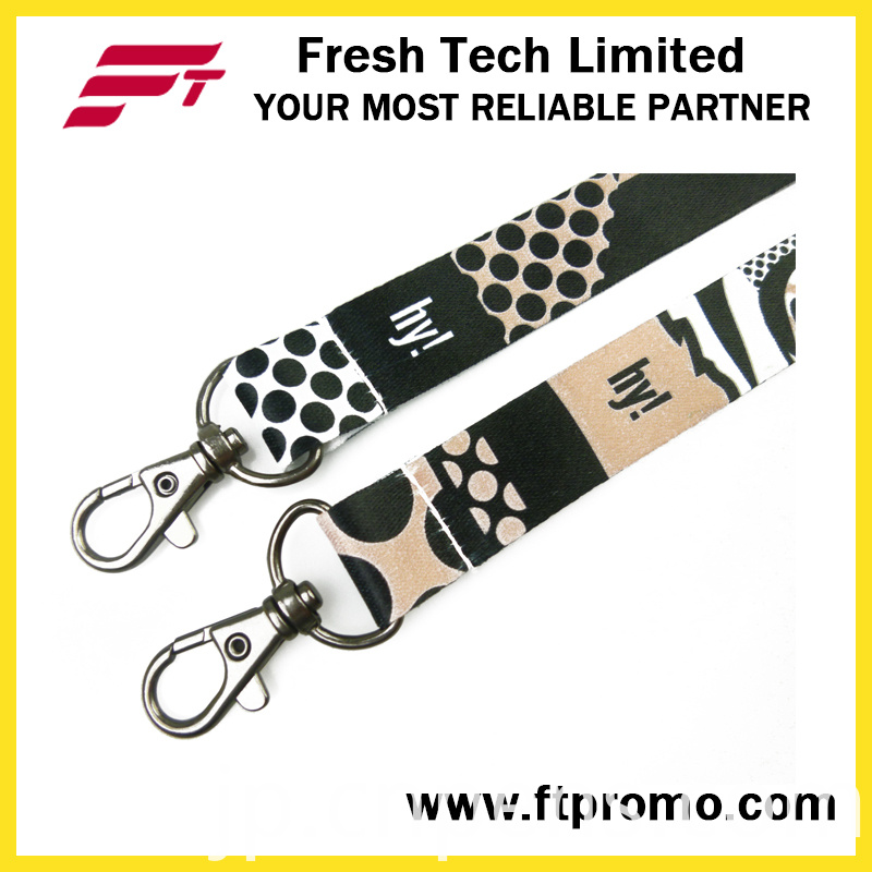 Classical Art Style Polyester Lanyard with Customized Logo